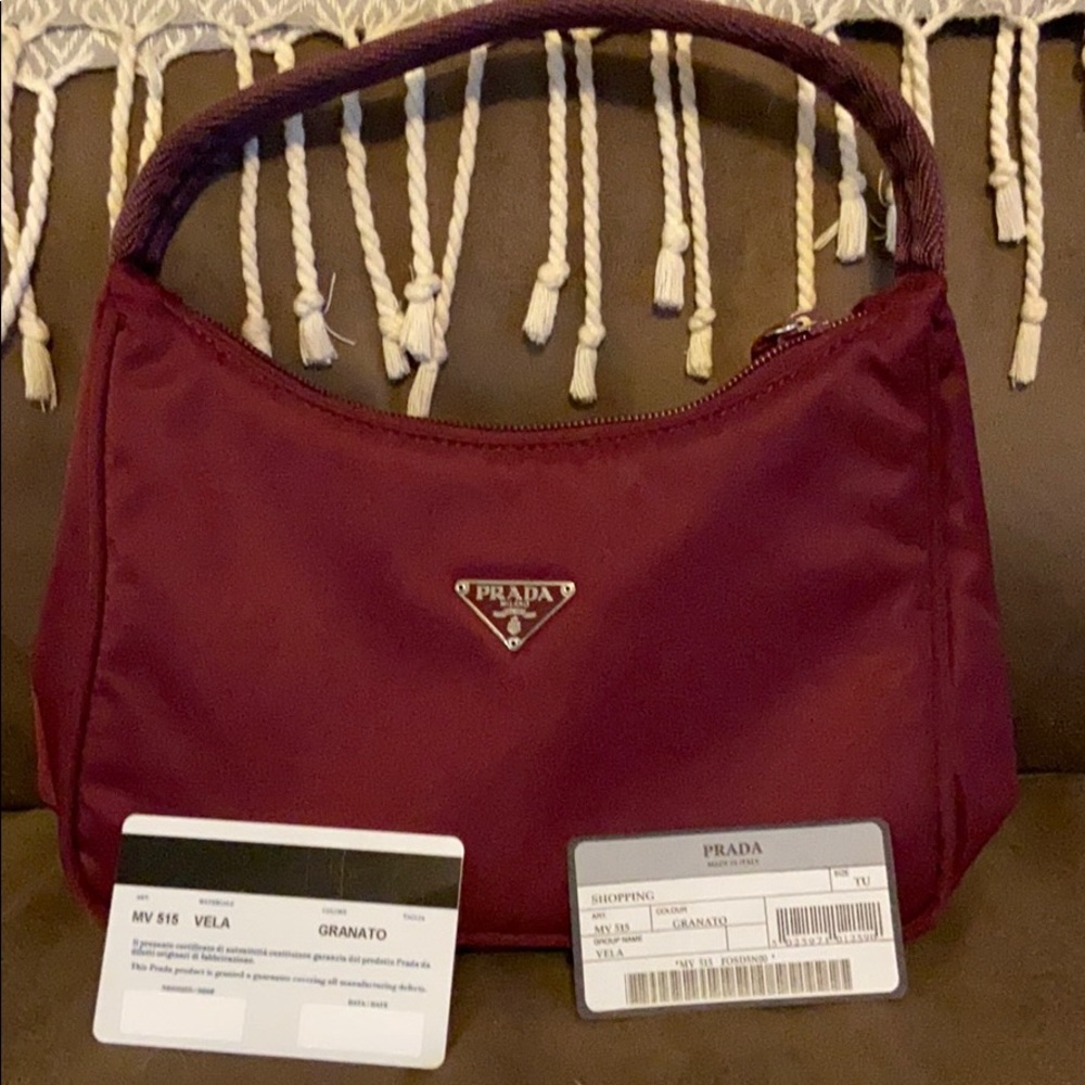 Small nylon Prada bag!